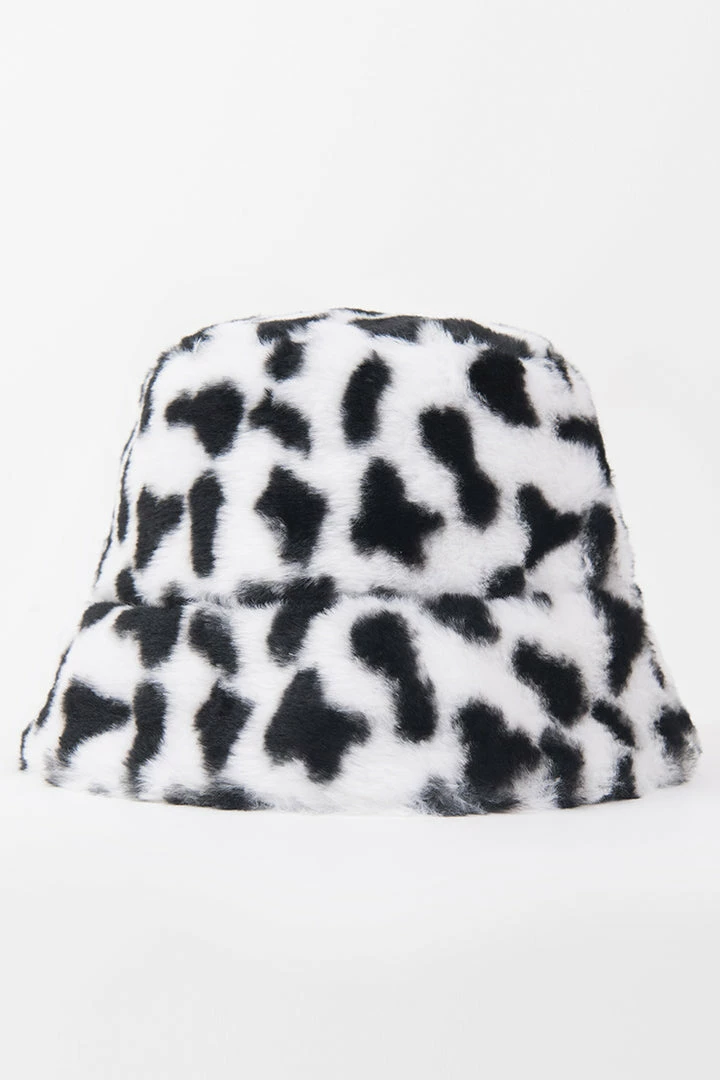 Flash Sale ⌛ CUPSHE Dynamic Star Cow Pattern Fluffy Bucket Hat Beach Accessories ✨ 5 CUPSHE Dynamic Star Cow Pattern Fluffy Bucket Hat Beach Accessories