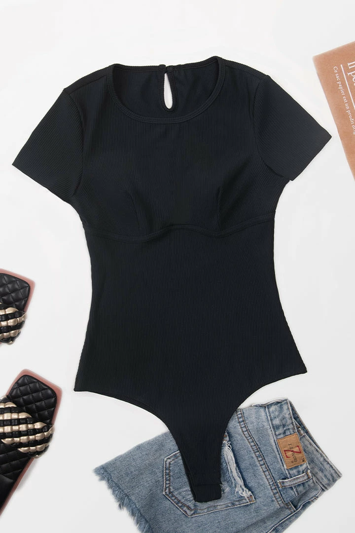 Flash Sale ๐ CUPSHE Angelica Black Round Neck Short Sleeve Cheeky Bodysuit Clothing โ 9 CUPSHE Angelica Black Round Neck Short Sleeve Cheeky Bodysuit Clothing