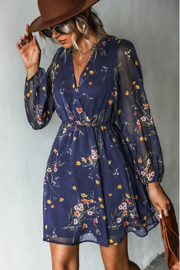 Cheap ๐ CUPSHE ๐ Dresses Best Sellers Realm Of Sky Floral Print Chiffon A-Line Mini ๐ Dress ๐ 3 CUPSHE Dresses Best Sellers Realm Of Sky Floral Print Chiffon A-Line Mini Dress