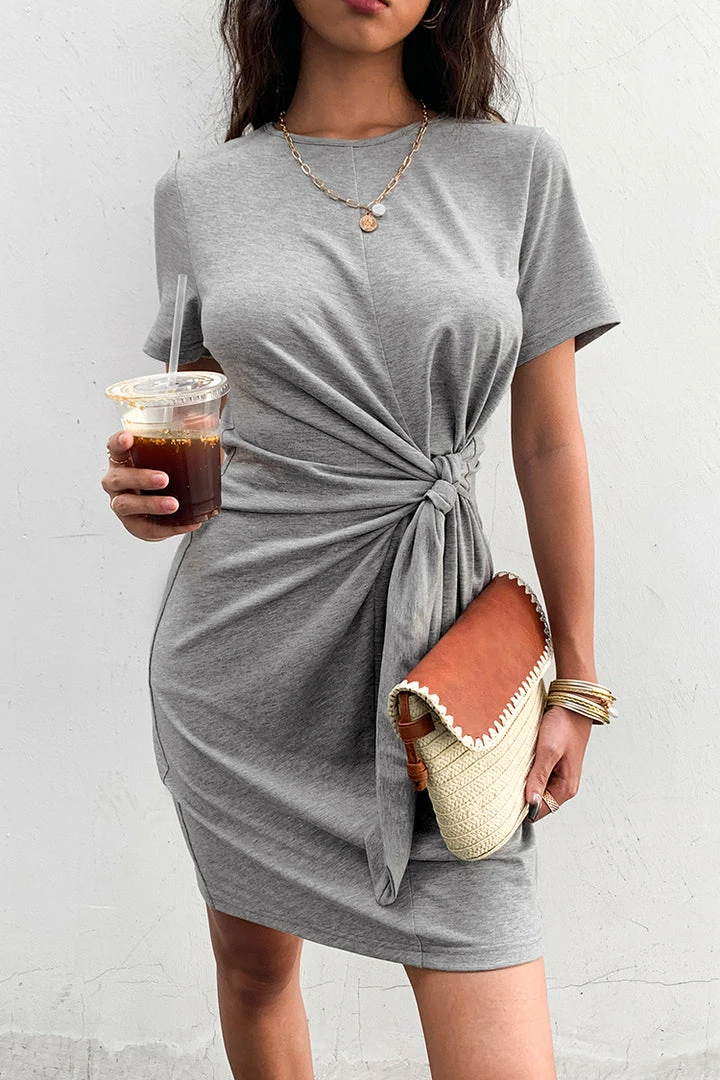 Top 10 ๐ CUPSHE Buffy Short Sleeve Round Neck Mid Length ๐ Dress ๐ 3 CUPSHE Buffy Short Sleeve Round Neck Mid Length Dress