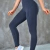 CUPSHE Clothing Carbon Elastic Waisted Leggings