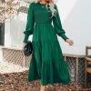 CUPSHE Clothing Anastasia Smocked Long Sleeve Maxi Dress