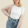 CUPSHE Nectar Pink Front Open Cardigan