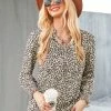 CUPSHE Nakia Leopard Print Tie Front Top