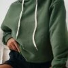 CUPSHE Snow Kiss Green Hoodie