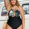 Buy ๐ CUPSHE Emelia Tropical Halter Plus Size One Piece ๐ฉฑ Swimsuit One Pieces ๐ 2 CUPSHE Emelia Tropical Halter Plus Size One Piece Swimsuit One Pieces