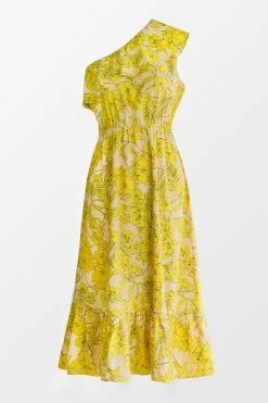 CUPSHE Stevie One Shoulder Ruffle Dress Clothing