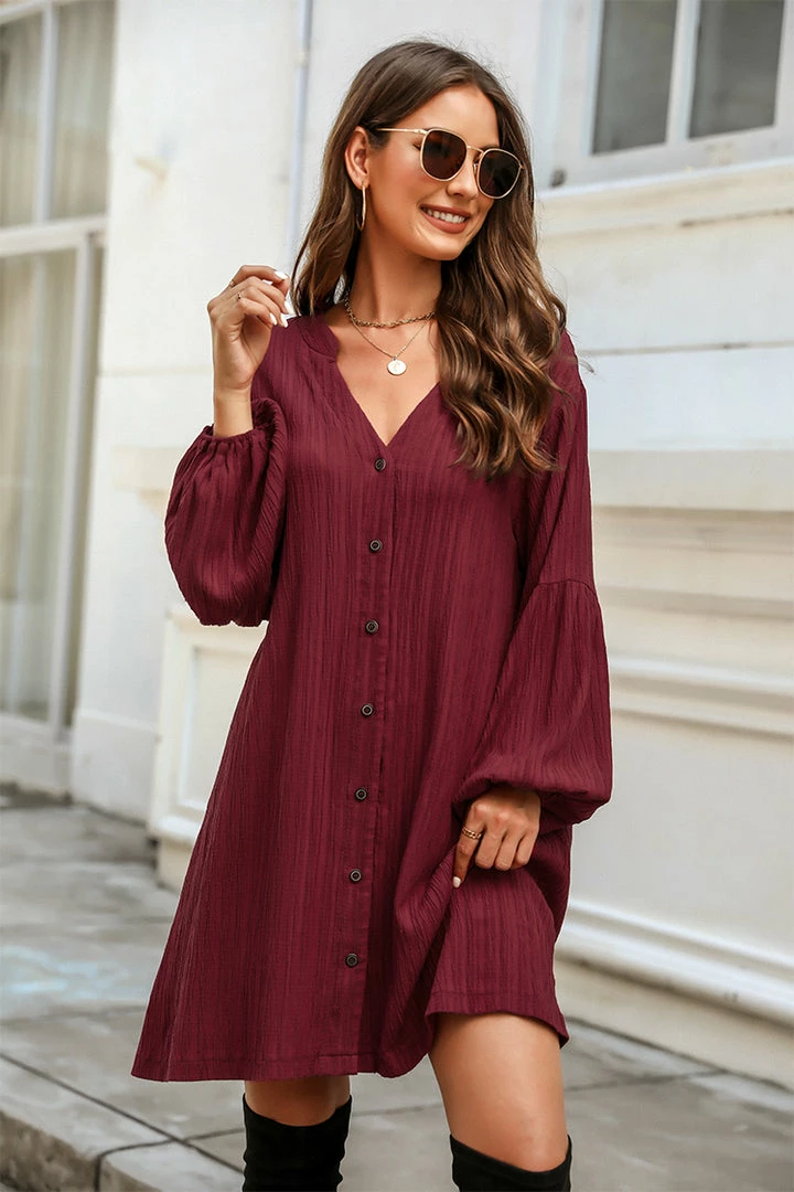 Best Sale โ CUPSHE Clothing Crinkle Woven Button-Front ๐ Dress ๐ฏ 3 CUPSHE Clothing Crinkle Woven Button-Front Dress