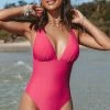 CUPSHE One Pieces Charmed Romance Ring Back Pink One Piece Swimsuit