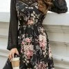 CUPSHE Renita Floral Embroidered Lace Dress Clothing