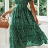 CUPSHE Aubree Bubble Sleeve Ruffle Loose Waisted A-Shape Dress Dresses Best Sellers