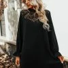 CUPSHE Paulina Lace Trumpet Sleeve Midi Dress Clothing