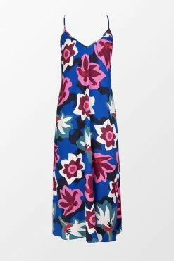 CUPSHE Crystal Beach V-neck Floral Backless Slip Dress