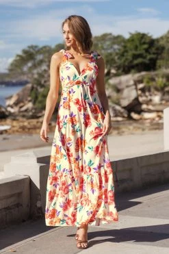 CUPSHE Lilac Dreams Plunge Tie Slip Dress Clothing