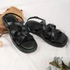 Best Pirce β€οΈ CUPSHE Vineyards Black Crisscross Strap Ankle Buckle π©΄ Sandals Beach Accessories π 2 CUPSHE Vineyards Black Crisscross Strap Ankle Buckle Sandals Beach Accessories