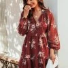 CUPSHE Hildred Floral Chiffon Mini Dress Clothing