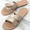 CUPSHE Beach Accessories Sunbeam Cross Strap Slide Sandals