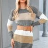 CUPSHE Clothing Lavada Striped Mini Sweater Dress