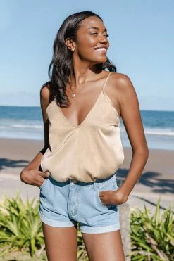 CUPSHE Clothing Breonna V-neck Ruched Bodysuit