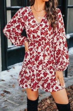 CUPSHE Carolyn Floral Buttoned Mini Dress