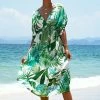 CUPSHE Clothing Whitley Tropical V Neck Dress