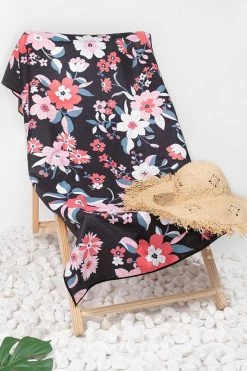 CUPSHE Floral Bliss Floral Beach Blanket Beach Accessories