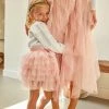 CUPSHE Clothing Toddler Girls Tiered Flounce Tulle Skirt