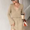 CUPSHE Evelina Drawstring Sweater Dress Clothing
