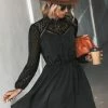 Budget ๐คฉ CUPSHE Clothing Zaina Lace-Trim Long Sleeve Mini ๐ Dress ๐ 2 CUPSHE Clothing Zaina Lace-Trim Long Sleeve Mini Dress