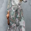 CUPSHE Clothing Jerilyn Belted Paisley Maxi Dress