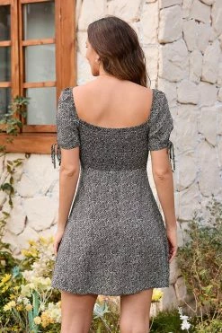 CUPSHE Dresses Best Sellers Litzy Ditsy Lace Up Tie Short Dress