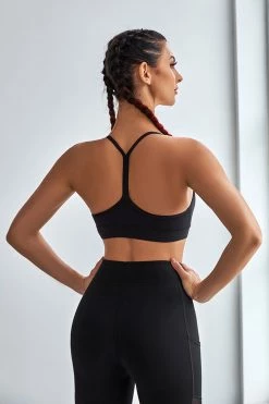 CUPSHE Clothing Island Vibes Black Sports Bra