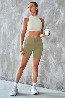 Wholesale ๐ CUPSHE Tamara Waffle Cut-out Back Crop Sports Bra โ 13 CUPSHE Tamara Waffle Cut-out Back Crop Sports Bra