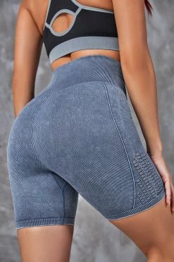 CUPSHE Orchid Elastic Waisted Biker Shorts Clothing