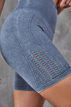 CUPSHE Orchid Elastic Waisted Biker Shorts Clothing