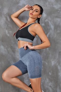 CUPSHE Orchid Elastic Waisted Biker Shorts Clothing