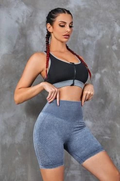 CUPSHE Orchid Elastic Waisted Biker Shorts Clothing