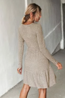 CUPSHE Nedra Surplice Neck Flounce Dress Clothing