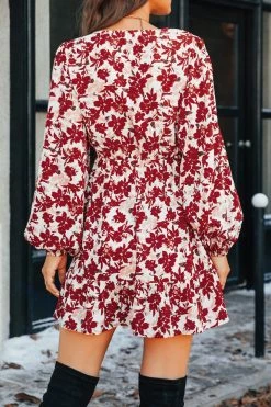 CUPSHE Carolyn Floral Buttoned Mini Dress