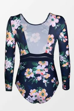 CUPSHE Secret Garden Long Sleeve One Piece Swimsuit