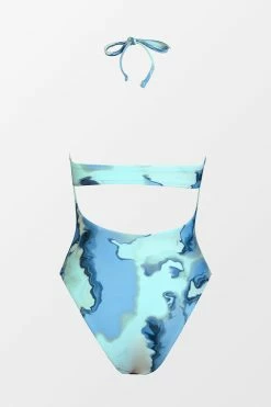 CUPSHE Faded Memories Cutout Bandeau One Piece Swimsuit One Pieces