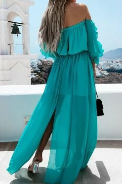 CUPSHE Leanna Ruching Off-Shoulder A-Shape Dress Dresses Best Sellers