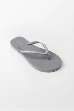 CUPSHE Beach Accessories Slate Grey Flip Flops