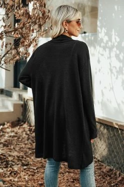 CUPSHE Gisselle Shawl Collar Open-Front Trench Clothing