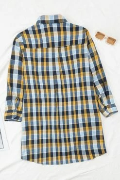 CUPSHE Yasmine Plaid Shirt Dress Clothing