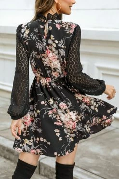 CUPSHE Renita Floral Embroidered Lace Dress Clothing