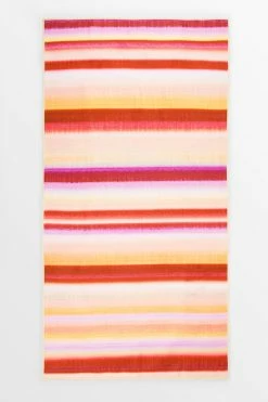 CUPSHE Beach Accessories Sunrise Striped Beach Blanket