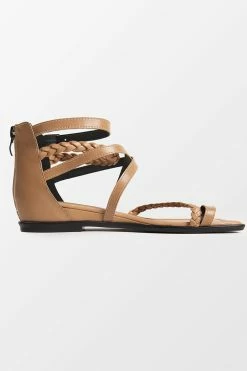 CUPSHE Beach Accessories Ambrosia Brown Open Toe Flat Sandals
