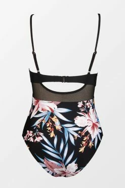 CUPSHE Greenland Aurora Mesh Cutout Wrap Front One Piece Swimsuit