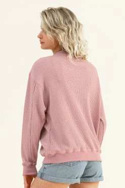 CUPSHE Clothing Nevaeh Pink Drop Shoulder Sweater